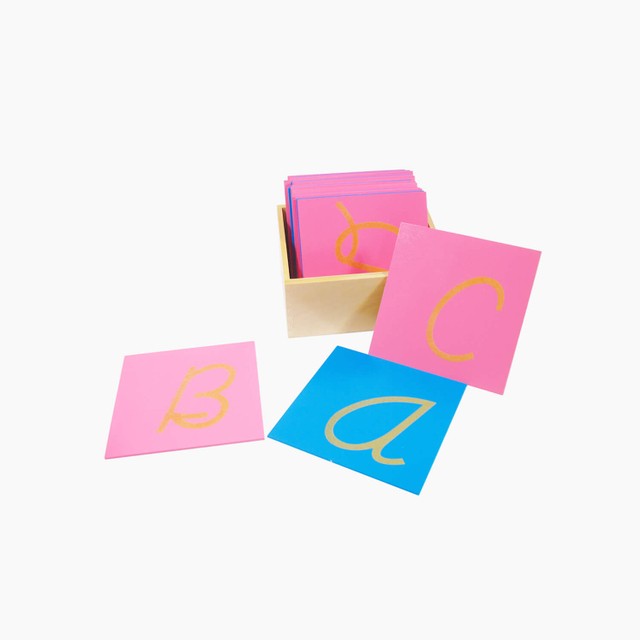 Sandpaper Capitals With Box: Cursive (Right Hand)