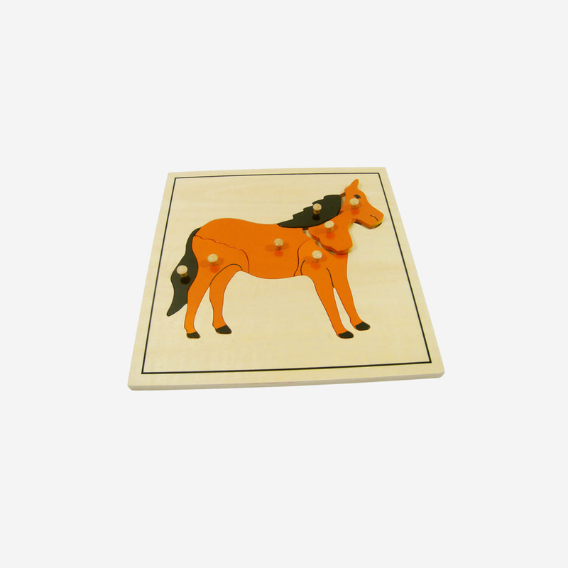 Animal Puzzle: Horse(plastic knob)