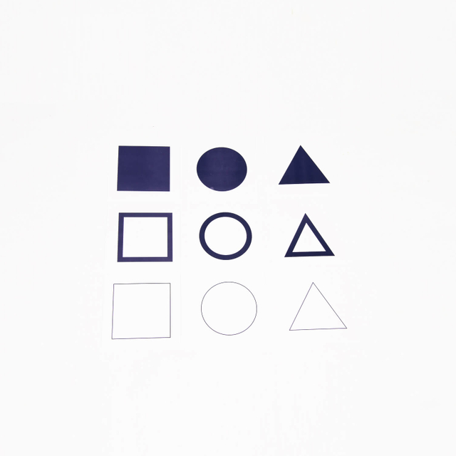 Geometric Form Cards For The Demonstration Tray