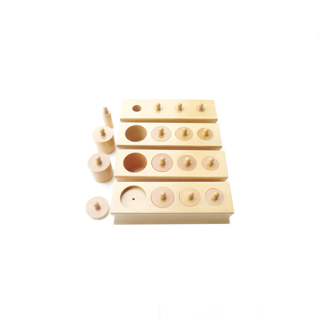 Set of Cylinder Blocks With 4 Holes