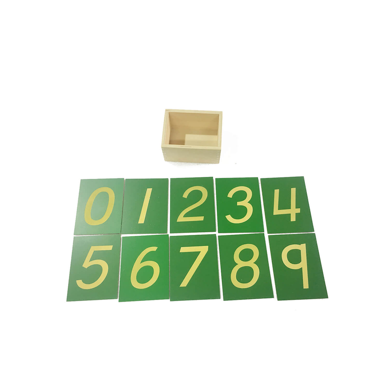 Sandpaper Numerals With Box: English Verison