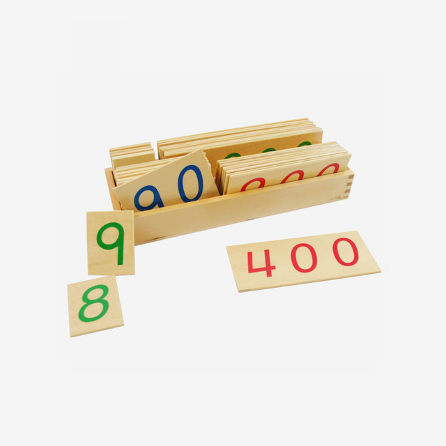 Wooden Number Cards: Lager 1-9000