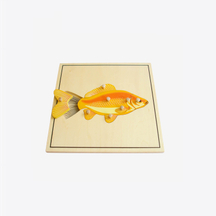 Animal Skeleton Puzzle: Fish(plastic knob)