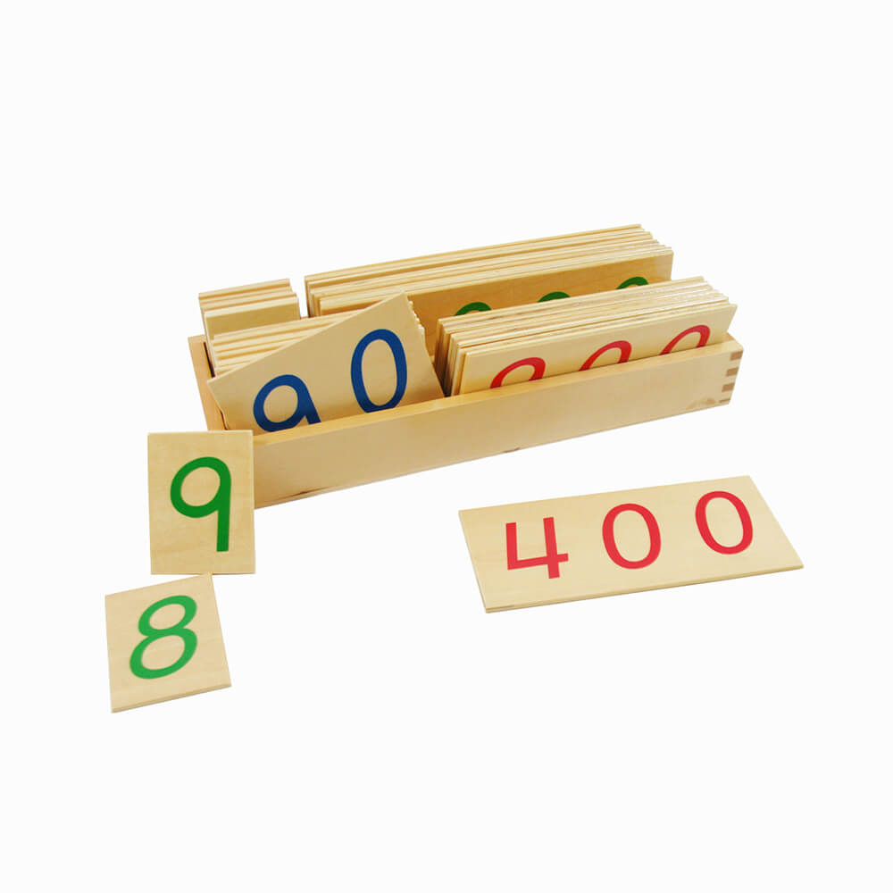 Wooden Number Cards: Lager 1-9000