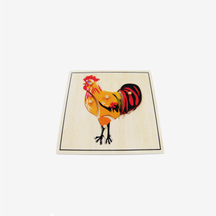 Animal Puzzle: Rooster(plastic knob)