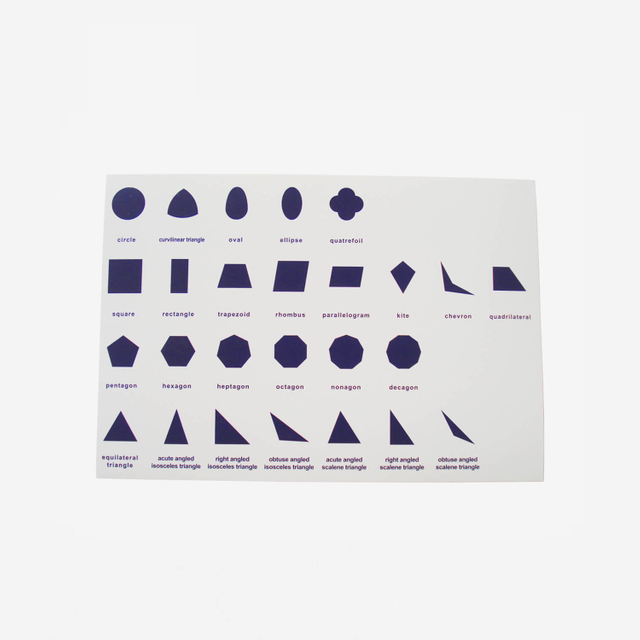 Paper Geometric Cabinet Control Chart (Paper)