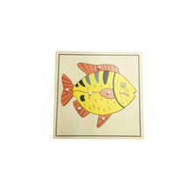 Animal Puzzle: Fish(plastic knob)