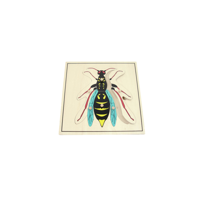 Animal Puzzle: Wasp(plastic knob)